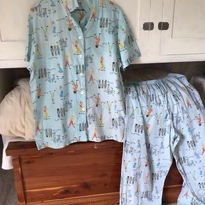 Vintage PJs pajamas L  1960’s Dancing Girls twist